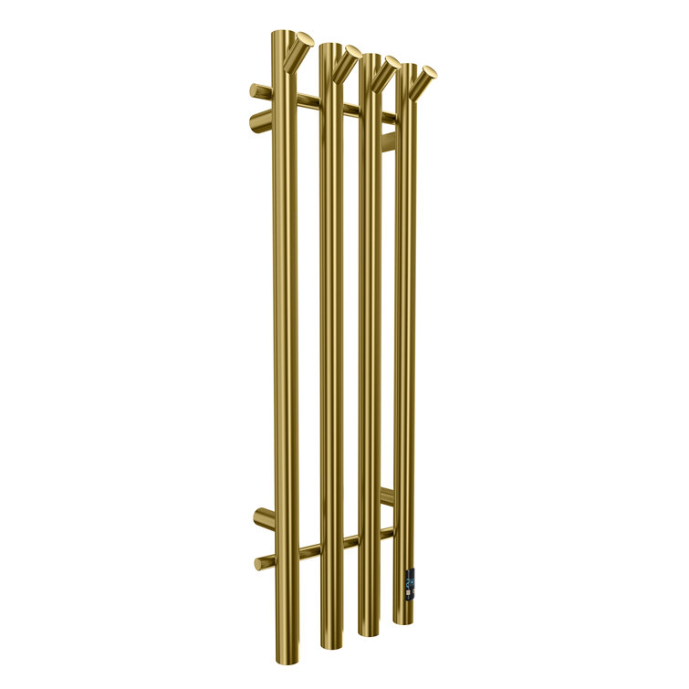 Heated towel rack electric towel heater with timer 4 vertical tracks hard wired or plug in type
